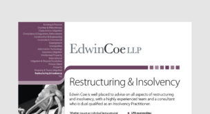 Restructuring & Insolvency Factsheet