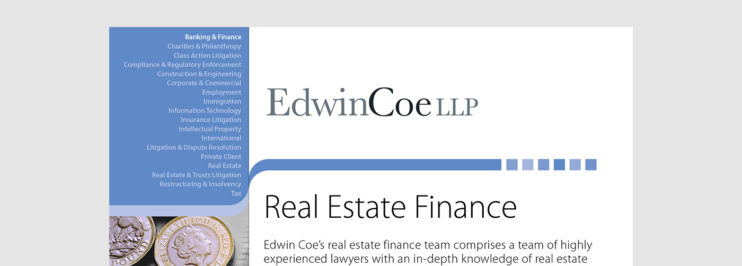 Real Estate Finances factsheet cover