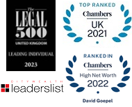 Legal 500, Chambers UK, Chambers HNW and Citywealth leaderslist