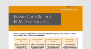 Edwin Coe’s Recent ECM Deal Success