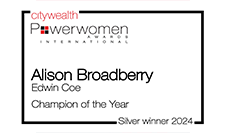 Alison Broadberry wins a Citywealth Powerwomen Award